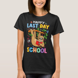 Fijne laatste dag van het Kind van de school Leraa T-shirt