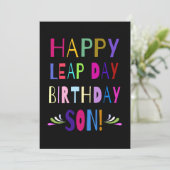 Fijne Leap Day Birthday Son! | Je past het aan (Staand voorkant)