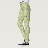 Fijne Leggings voor all-over-print van wilde bloem (Links)