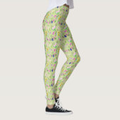 Fijne Leggings voor all-over-print van wilde bloem (Rechts)