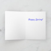 Fijne lente! Bluebells in Engeland Feestdagen Kaart (Binnen)