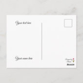 Fijne Lente & Pretig Pasen Wenskaart Briefkaart (Achterkant)