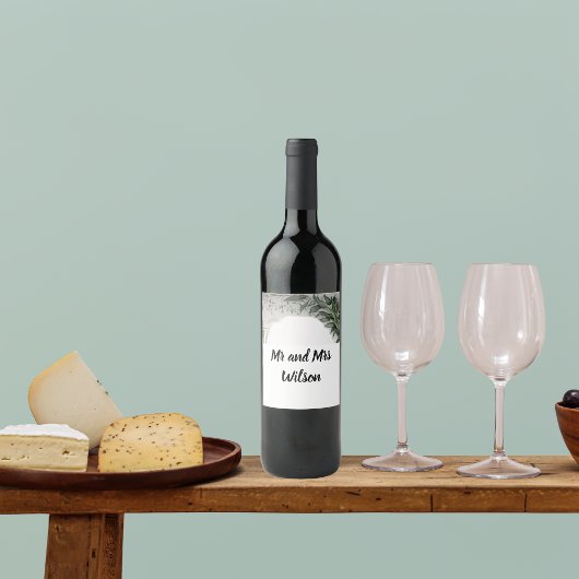 Fijne lenteverlaten Weddenschap Wijnlabel Wijn Etiket