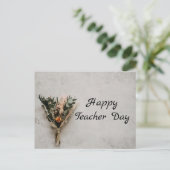 Fijne lerarendag briefkaart (Staand voorkant)