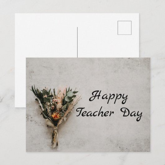 Fijne lerarendag briefkaart (Voorkant / Achterkant)