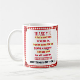 Fijne lerarendag voor u koffiemok