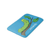 Fijne leuke cartoon met groene caterstijl badmat (Gekanteld)