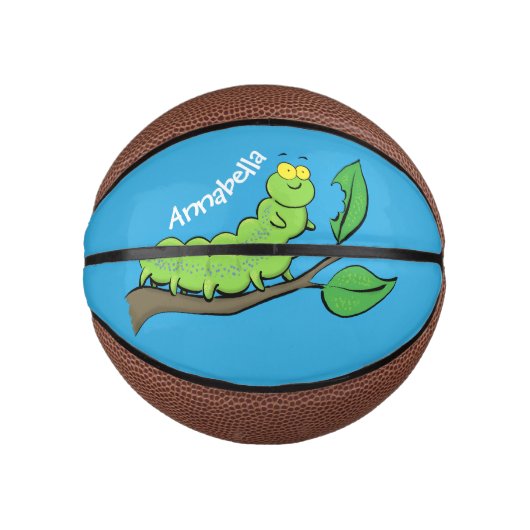 Fijne leuke cartoon met groene caterstijl basketbal (Voorkant)