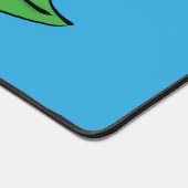 Fijne leuke cartoon met groene caterstijl bureaumat (Hoek)