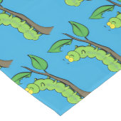 Fijne leuke cartoon met groene caterstijl korte tafelloper (Hoek)