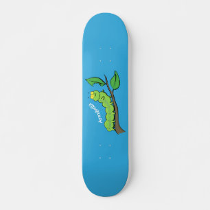 Fijne leuke cartoon met groene caterstijl persoonlijk skateboard