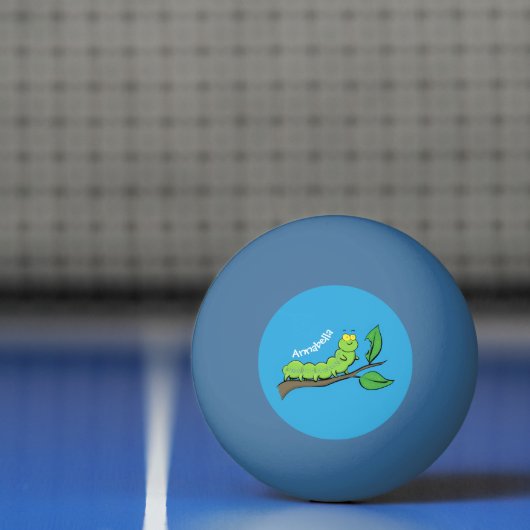 Fijne leuke cartoon met groene caterstijl pingpongbal (Net)