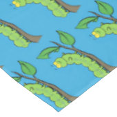 Fijne leuke cartoon met groene caterstijl tafelkleed (Gekanteld)