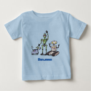 Fijne leuke robots trio cartoon