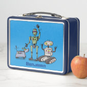 Fijne leuke robots trio cartoon (In situ)