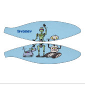 Fijne leuke robots trio cartoon basketbal (Panelen)