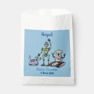 Fijne leuke robots trio cartoon bedankzakje