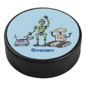 Fijne leuke robots trio cartoon hockey puck (3/4)