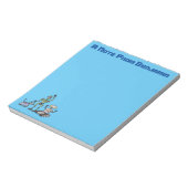 Fijne leuke robots trio cartoon notitieblok (Linkerzijde)