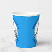 Fijne leuke robots trio cartoon papieren bekers (Rechts)