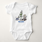 Fijne leuke robots trio cartoon romper (Voorkant)