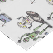 Fijne leuke robots trio cartoon tafelkleed (Gekanteld)