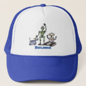 Fijne leuke robots trio cartoon trucker pet (Voorkant)
