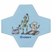 Fijne leuke robots trio cartoon voetbal (Enkel)