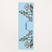 Fijne leuke robots trio cartoon yogamat (Voorkant)