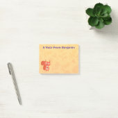 Fijne leuke rode eekhoorn cartoon illustratie post-it® notes (Kantoor)