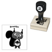 Fijne leuke rode eekhoorn cartoon illustratie rubberstempel (Gestempeld)