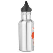 Fijne leuke rode eekhoorn cartoon illustratie waterfles  (Links)