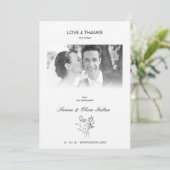 Fijne liefde en Bedankt Bindende Floral Whimsical (Staand voorkant)