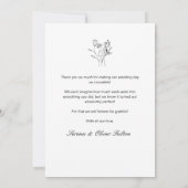 Fijne liefde en Bedankt Bindende Floral Whimsical (Achterkant)