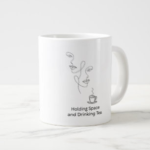 Fijne Lijn Kunst Reuzen Therapie Theemok Grote Koffiekop
