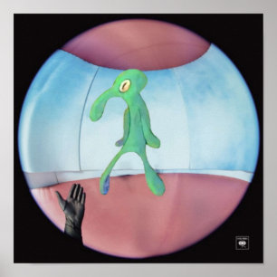 fijne lijn , maar de kwadratuur poster