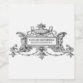  fijne lijn wijn etiket (Enkel label)