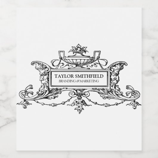  fijne lijn wijn etiket (Enkel label)