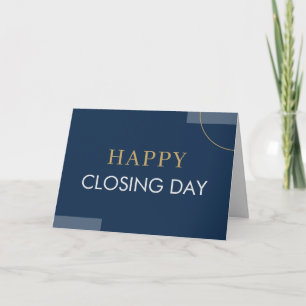 Fijne lijnen afsluitdag vastgoedmakelaar Navy Kaart