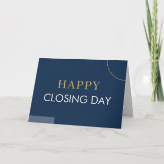 Fijne lijnen afsluitdag vastgoedmakelaar Navy Kaart