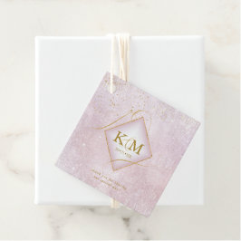 Fijne Lijnen Goud Abstract Trouw V2 Mauve ID867 Bedankjes Labels