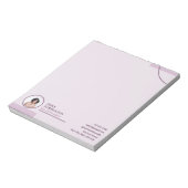 Fijne Lijnen Makelaar Roze Notitieblok (Linkerzijde)