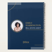Fijne Lijnen Vastgoedmakelaar Navy Planner (Achterkant)