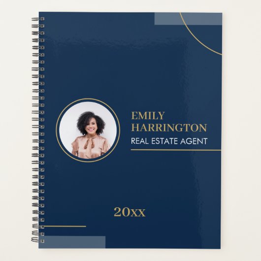 Fijne Lijnen Vastgoedmakelaar Navy Planner (Voorkant)