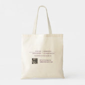 Fijne Lijnen Vastgoedmakelaar Roze Tote Bag (Achterkant)