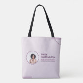 Fijne Lijnen Vastgoedmakelaar Roze Tote Bag (Achterkant)