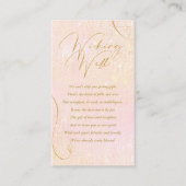 Fijne Lines Gold Abstract Wishing Well Blush ID867 Informatiekaartje (Voorkant)