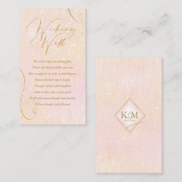 Fijne Lines Gold Abstract Wishing Well Blush ID867 Informatiekaartje