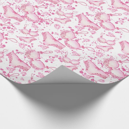 Fijne lingerie Vrijgezellenfeest omhulling Cadeaupapier (Hoek)