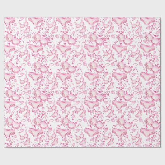 Fijne lingerie Vrijgezellenfeest omhulling Cadeaupapier (Vlak)